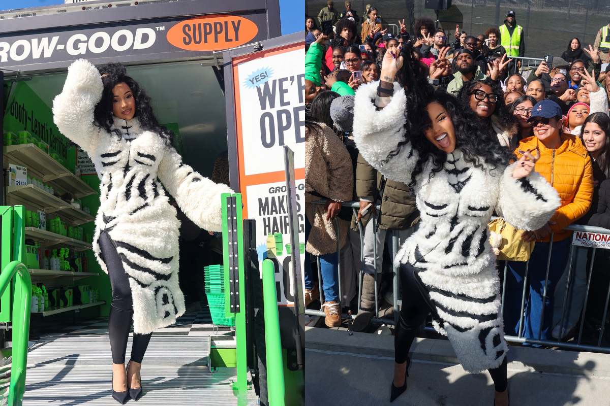 Cardi B Celebrates Grow-Good Beauty Supply Tour Bus Debut in the Bronx, Powered by Shopify